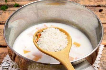 Bučna kaša z riževo mleko