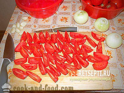 Sladka solata iz rdečih paradižnikov pozimi