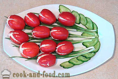 Celebratory Sestavek paradižnik - tulipani