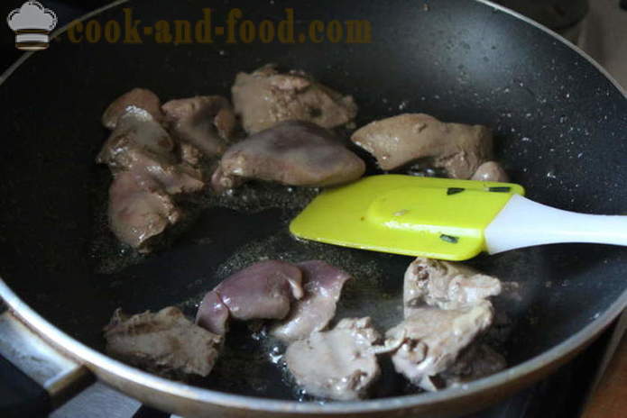 Juha s piščancem jeter - kako kuhati juho z jetri, korak za korakom receptov fotografije