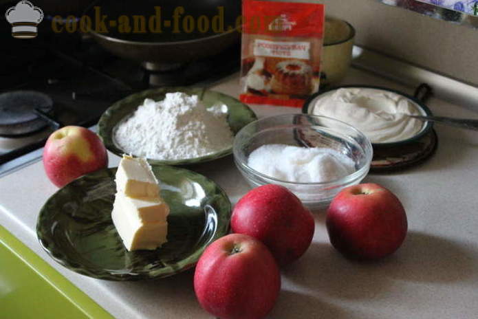 Tsvetaeva je recept za jabolčno pito je klasična potezna Tsvetaeva torto s sliko