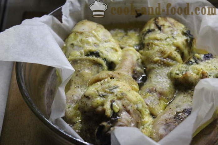 Polnjene piščančje bedro v pečici - kako kuhati okusno piščančje krače, korak za korakom receptov fotografije