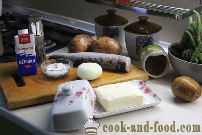 Pike file v pečici s čebulo in smetano - kako kuhati okusno file od pike, korak za korakom receptov fotografije