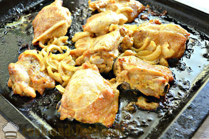 Okusne piščančje kebab majoneza - kako kuhati piščanca nabodala v pečici, s korak za korakom receptov fotografije