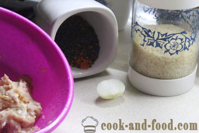Pilaf z lečo, riž in piščančje meso - kako kuhati piščanca pilaf riž in lečo, s korak za korakom receptov fotografije