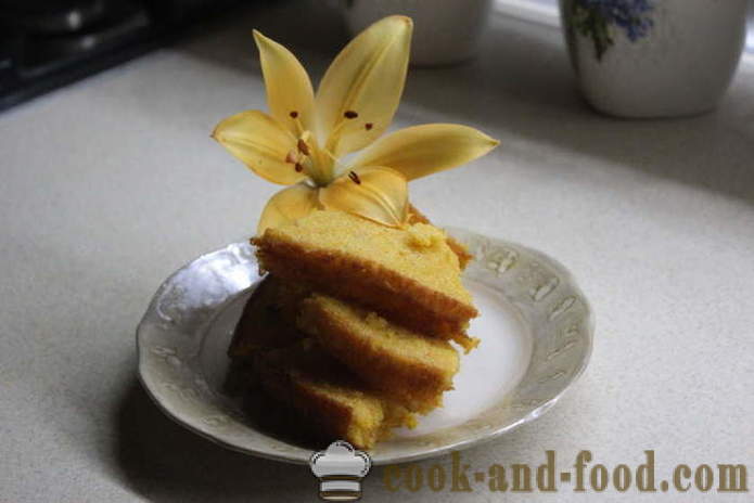 Korenčkov kolač s pomarančno lupino - kako speči torto z oranžno in korenja, s korak za korakom receptov fotografije