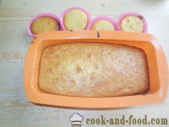Enostavno cupcake na majonezo in kislo smetano - kako speči torto brez masla, korak za korakom receptov fotografije