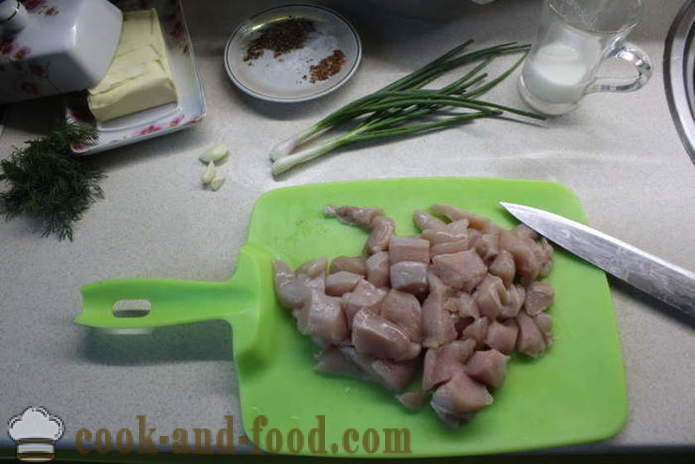 Meatball juha iz mletega piščanca - kako narediti mesne kroglice iz mletega mesa juho, korak za korakom receptov fotografije