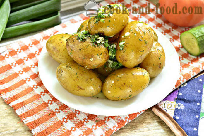 Kuhan novi krompir s česnom in zelišči - kako kuhati nove krompir okusno in pravilno korak za korakom receptov fotografije