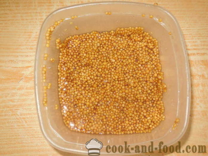 Gorčica iz gorčice v prahu in zrna - kako narediti gorčico doma, korak za korakom receptov fotografije