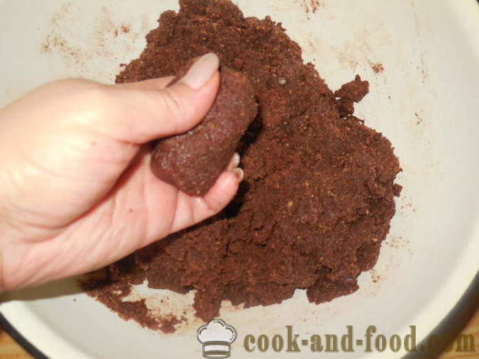 Domača čokoladna torta z kondenziranega mleka krompirjem - kako kuhati torto krompir, korak za korakom receptov fotografije