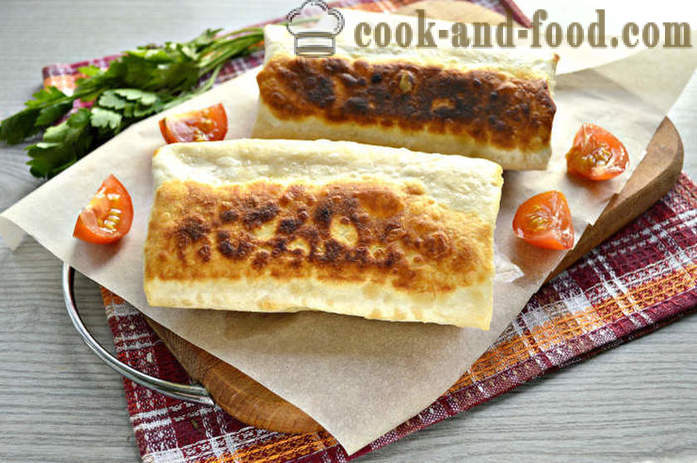 Klobase v pita kruh s sirom in majonezo - kako narediti klobaso v pita kruh, korak za korakom receptov fotografije