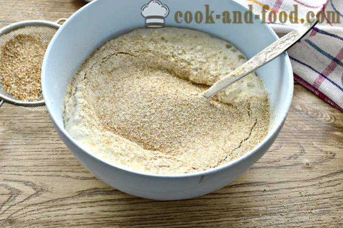 Delicious testo za torte in pite v pečici - Kako narediti testo kvas iz celega pšenične moke, poshagovіy recept s fotografijo