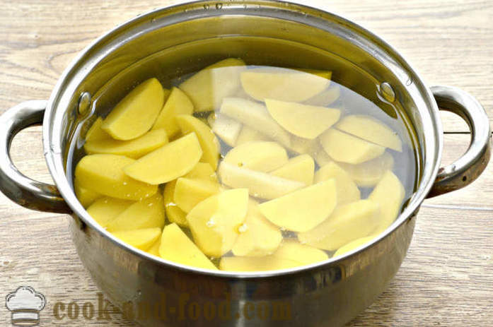 Pečene rezine krompirja v pečici s česnom in sojino omako - tako okusno pečen krompir v pečici, s korak za korakom receptov fotografije