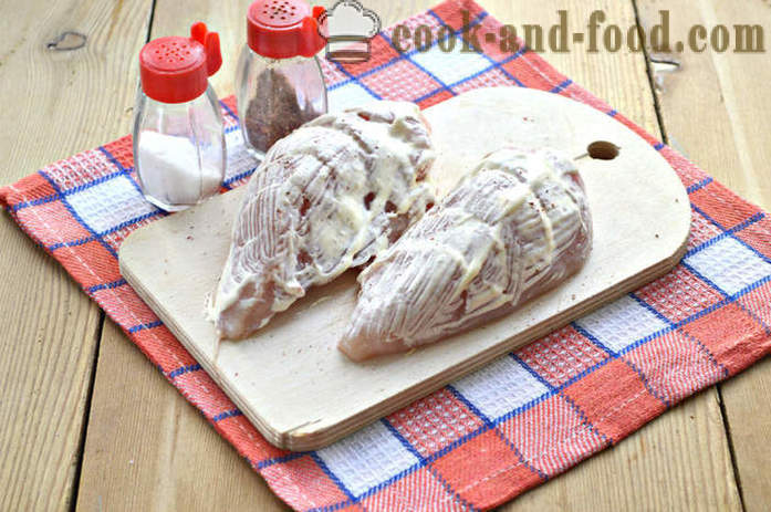 Pečen krompir s piščancem in paradižnikom - kako speči piščanca v pečici s krompirjem, korak za korakom receptov fotografije