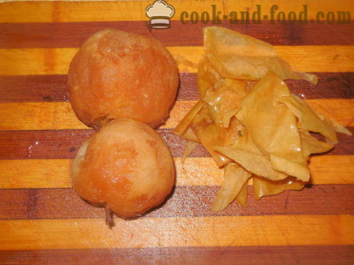 Solata iz kuhanega pese in kislo zelje z jabolki in ingver - Kako narediti solato iz kislega zelja, korak za korakom receptov fotografije