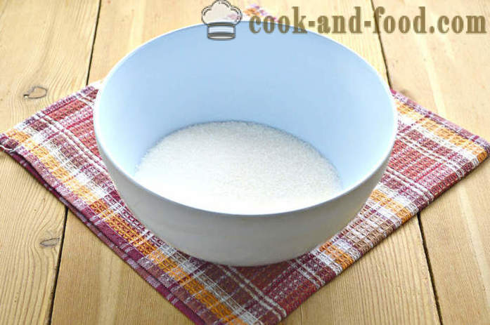 Pie-mana na vodi z jajci - kako bi se mano v vodi v peči, s korak za korakom receptov fotografije