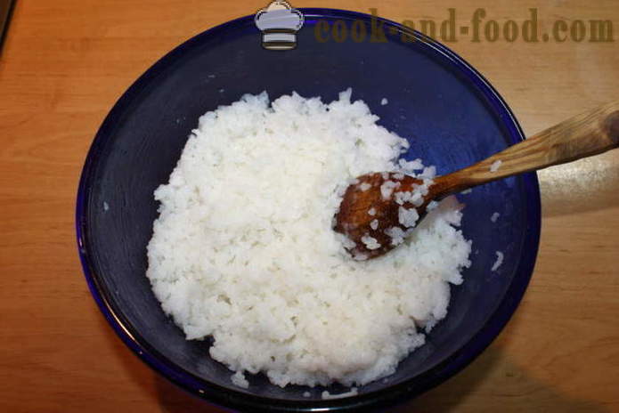 Najboljše suši riž z kisa - kako kuhati riž za sushi doma, korak za korakom receptov fotografije