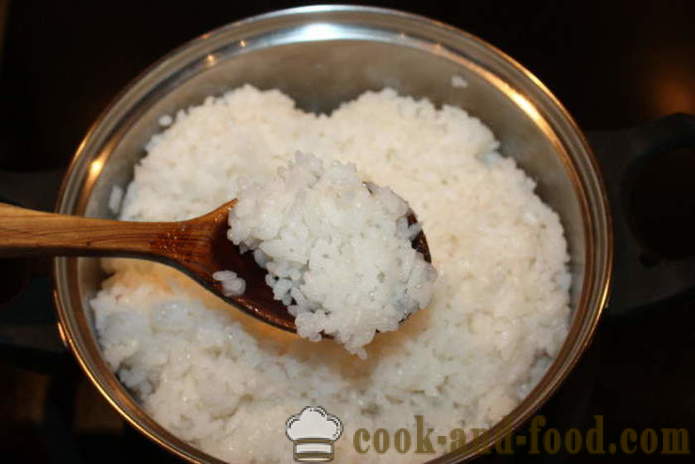 Najboljše suši riž z kisa - kako kuhati riž za sushi doma, korak za korakom receptov fotografije
