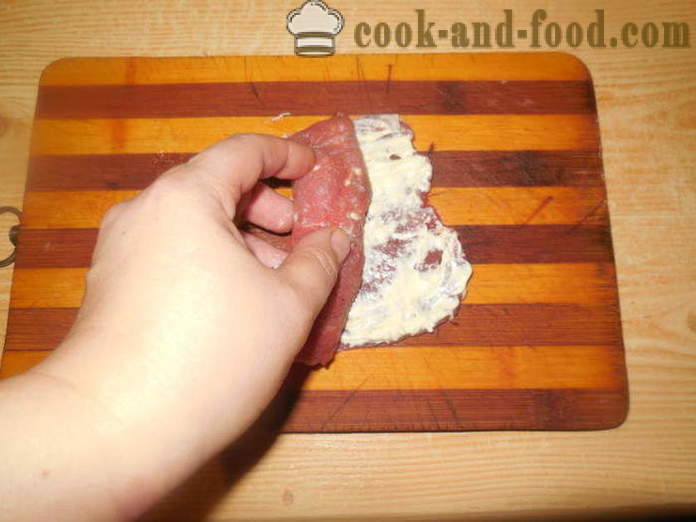 Mesni prsti polnjene v pečici - kako bi meso svinjske prste, korak za korakom receptov fotografije