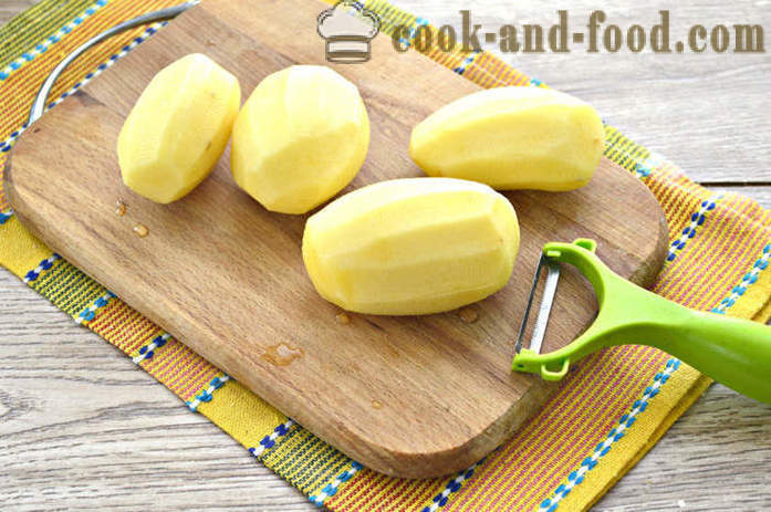 Krompir z majonezo v pečici - kot pečen krompir v pečici z majonezo, korak za korakom receptov fotografije