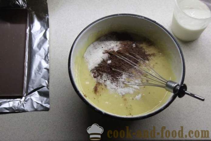 Cranberry kolački s čokolado na kefir - kako kuhati pecivo s čokolado in brusnicami, korak za korakom receptov fotografije