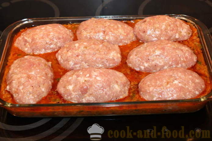Pečen Mesna štruca mleto meso, polnjene z - kako kuhati mesno štruco v pečici, s korak za korakom receptov fotografije