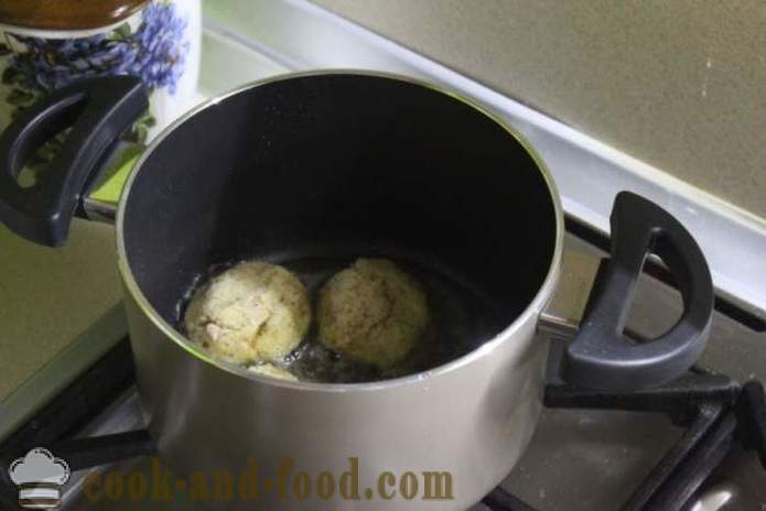 Kroglice iz krompirja s sirom in zelišči v olju - kako bi kroglice krompirja s sirom, korak za korakom receptov fotografije
