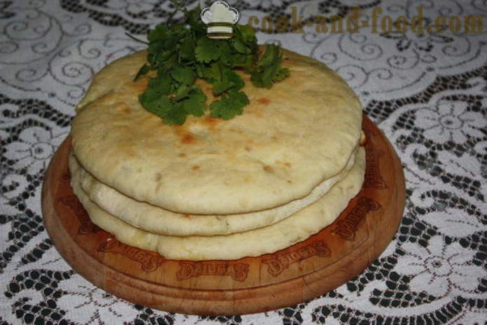 Ualibah sir - domače pite Osetije, kako kuhati Osetije sira pito, s korak za korakom receptov fotografije