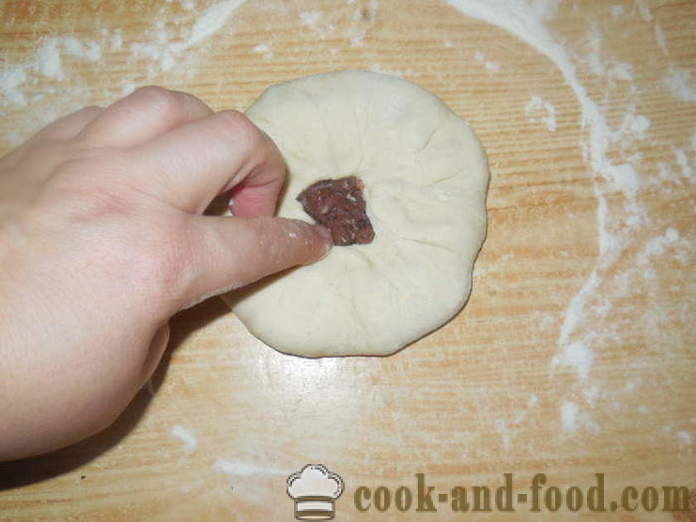 Tatar jed Cainari - kako narediti tortilje z mesom v pečici, s korak za korakom receptov fotografije