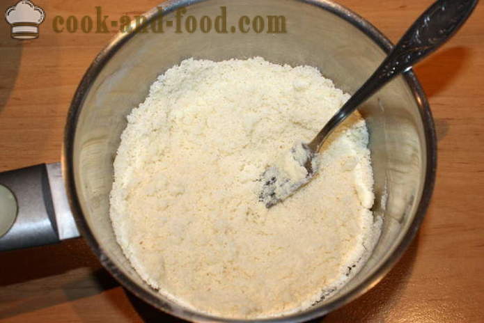 Kvas zvitki polnilo in pesek - kako narediti kolački z mrvicami, korak za korakom receptov fotografije