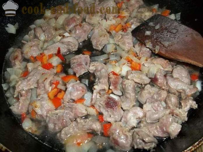 Prekati piščanec Pijani v smetanovi omaki v ponvi - kako kuhati okusno piščanca prekati, korak za korakom receptov fotografije