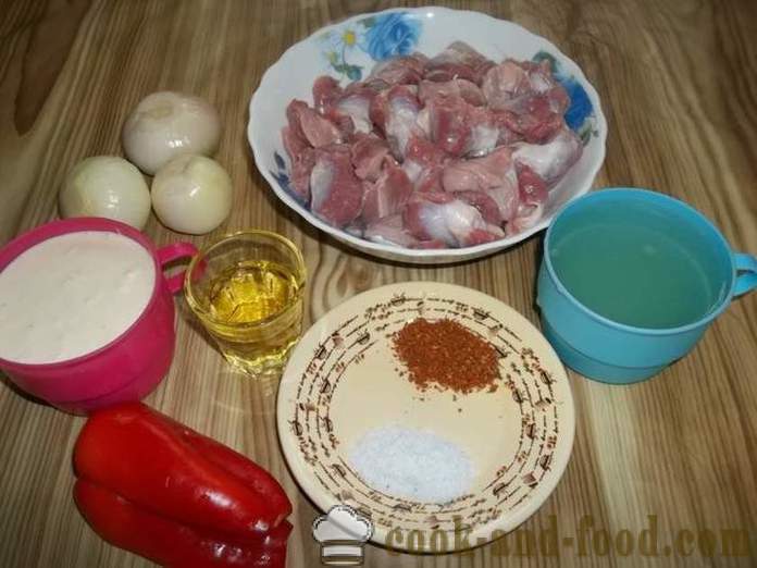 Prekati piščanec Pijani v smetanovi omaki v ponvi - kako kuhati okusno piščanca prekati, korak za korakom receptov fotografije
