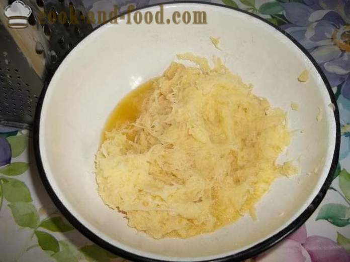 Palačinke narejeni iz krompirja s paradižnikom - kako narediti palačinke krompirja, s korak za korakom receptov fotografije