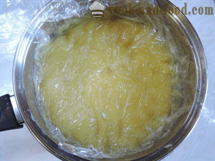 Lemon krema s škrobom - kako kuhati domačih kremnih z limono, s korak za korakom receptov fotografije