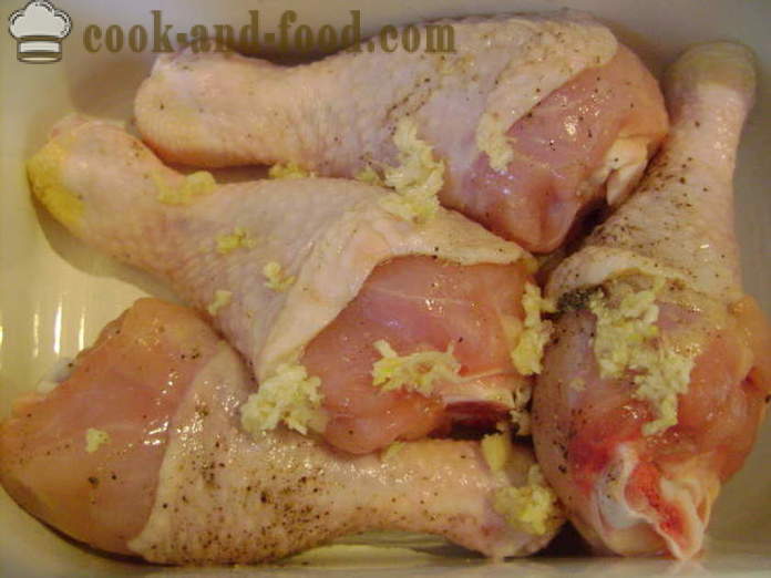 Pečene piščančje krače - kako kuhati okusno piščančje krače v pečici, s korak za korakom receptov fotografije