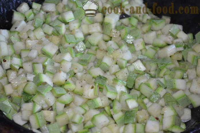 Zelenjavna enolončnica s krompirjem in bučkami - kako kuhati zelenjavno enolončnico s krompirjem, bučkami, jajčevci in cvetače, korak za korakom receptov fotografije