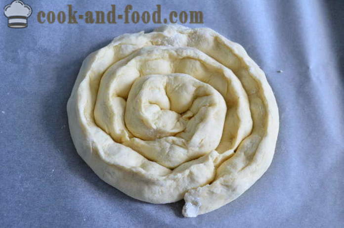 Cherry pie-polž na kefir - kako kuhati torto s češnje-polž, korak za korakom receptov fotografije