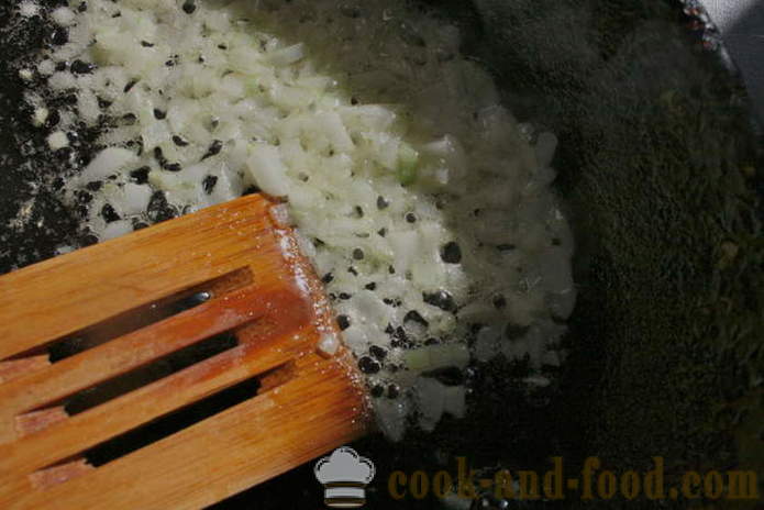 Domače juha rižota z vinom - kako kuhati rižota doma, korak za korakom receptov fotografije