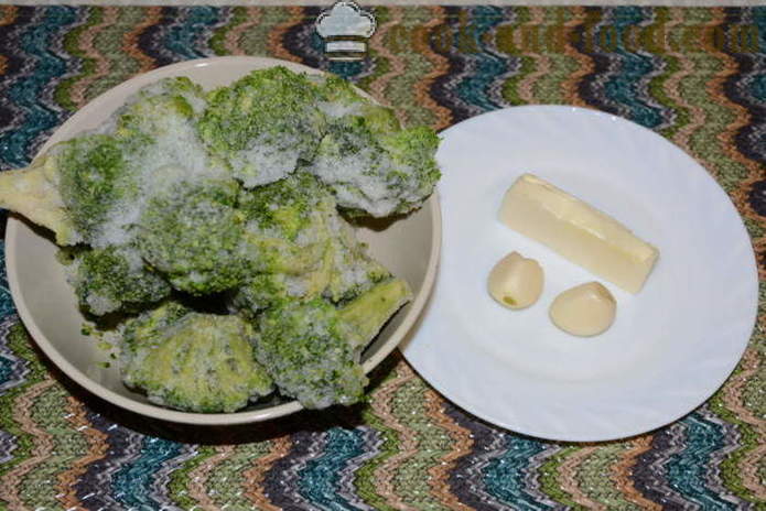 Delicious zelenjavni pire iz zamrznjenega brokolija - kako kuhati brokoli pire, korak za korakom receptov fotografije