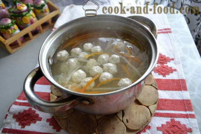 Korejski juha z rezanci in mesne kroglice - kako kuhati korejski juha recept s fotografij poshagovіy