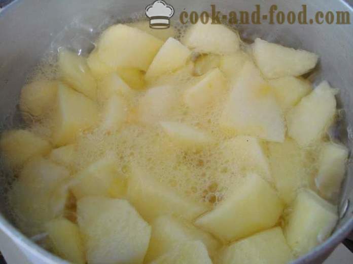 Baby jabolčno omako iz svežih jabolk - Kako narediti jabolčno čežano otroka doma, korak za korakom receptov fotografije