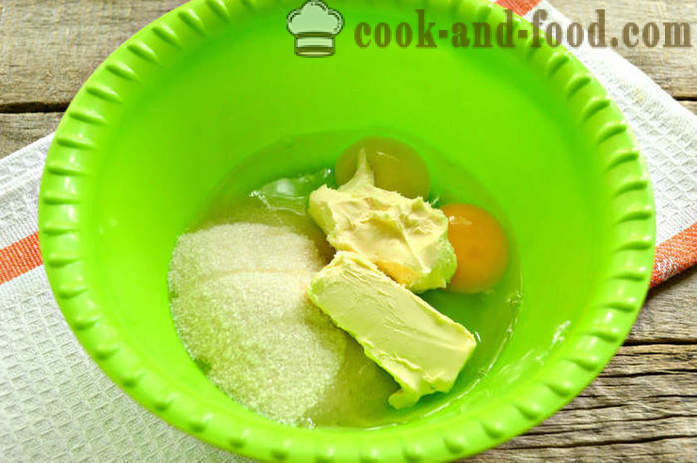 Lemon pie na zdrob in jogurt v obliki torte - kako bi kefir mano, korak za korakom receptov fotografije