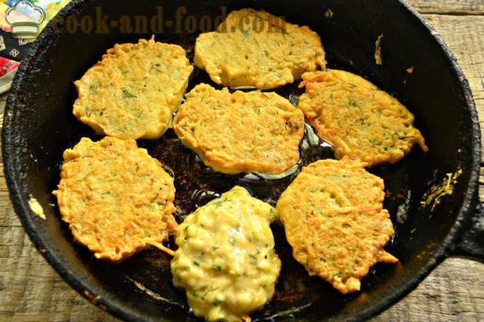 Klasične palačinke iz krompirja - kako kuhati palačinke narejene iz krompirja, korak za korakom receptov fotografije