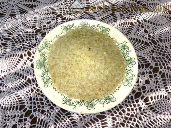 Okusno hrustljavo rižota s piščancem v multivarka - kako kuhati rižota v multivarka, korak za korakom receptov fotografije