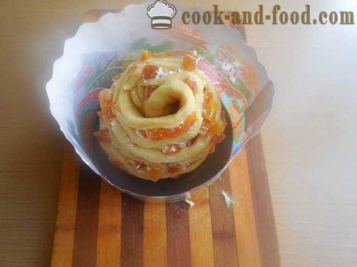 Velikonočni kolač s pomarančnim sokom ali torto-kraffin piškotov testo, kako kuhati, korak za korakom receptov fotografije