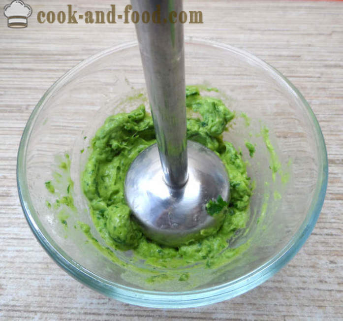 Zelena guacamole omako klasična - kako narediti guacamole avokado doma, korak za korakom receptov fotografije