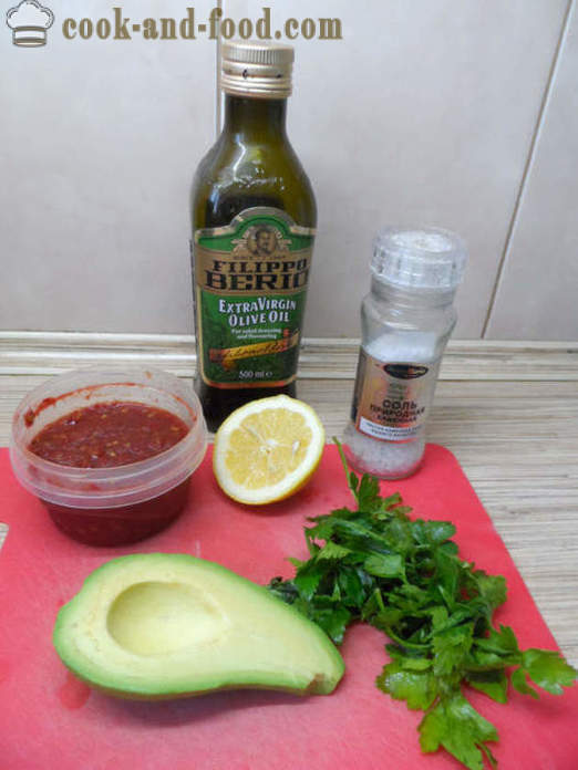 Zelena guacamole omako klasična - kako narediti guacamole avokado doma, korak za korakom receptov fotografije