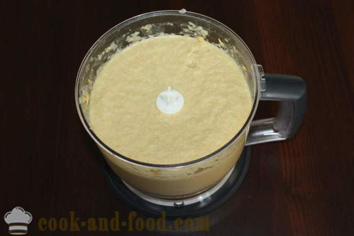 Chick-grah paste Humus - kuhanje Humus doma, preprost recept s fotografijo