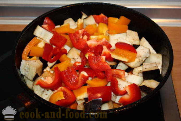 Burning vroče zelenjave solata z jajčevci - kako kuhati vročo zelenjavno solato, poshagovіy recept s fotografijo
